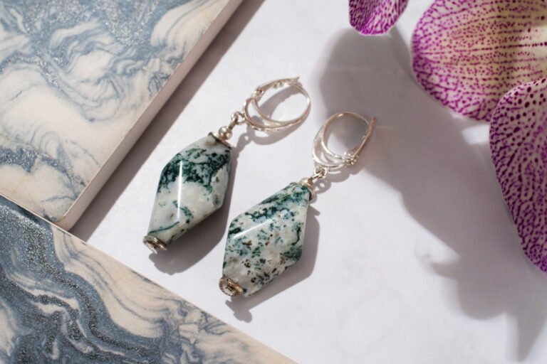 jade drop earrings
