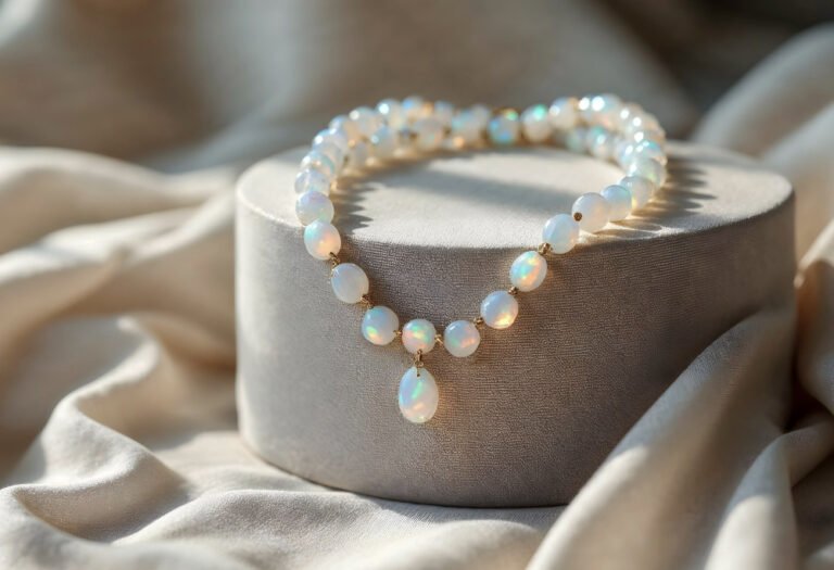 white jade necklace