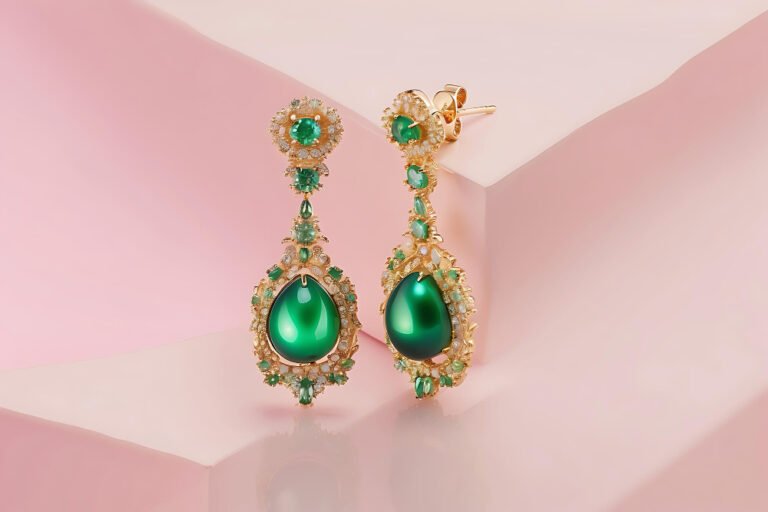 genuine jade earrings gold
