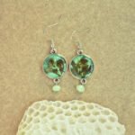 green jade earrings