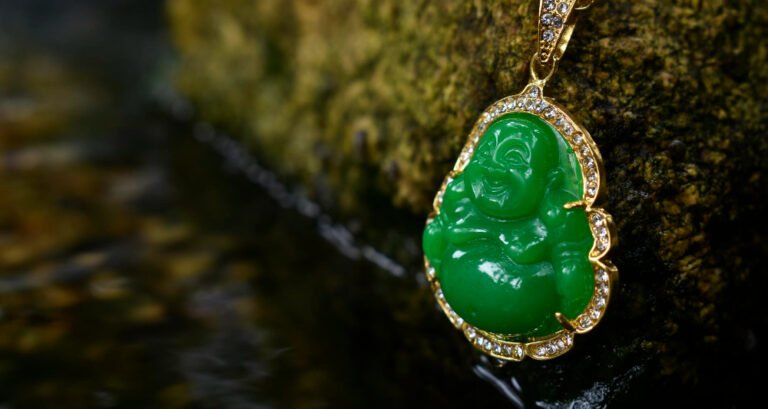 real jade buddha necklace