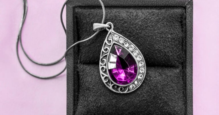 purple jade necklace