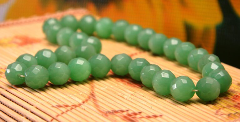 green jade beads,