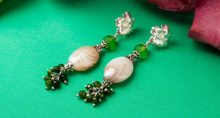 carved jade earrings
